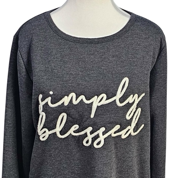Simply Southern Sweatshirt/Sleep Shirt Size Large Women's - Picture 5 of 10
